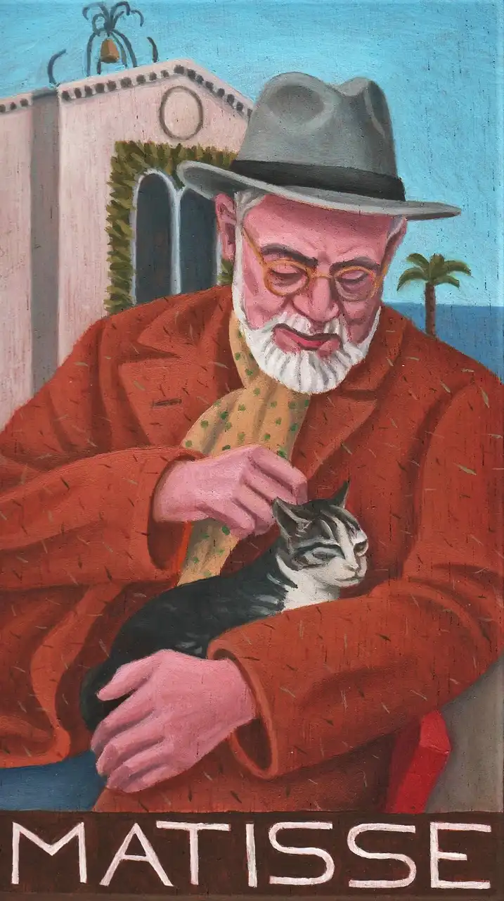 San. CII – Henri Matisse, Olio su tavoletta di legno, 9,5 × 16,5 cm, Franco Biagioni