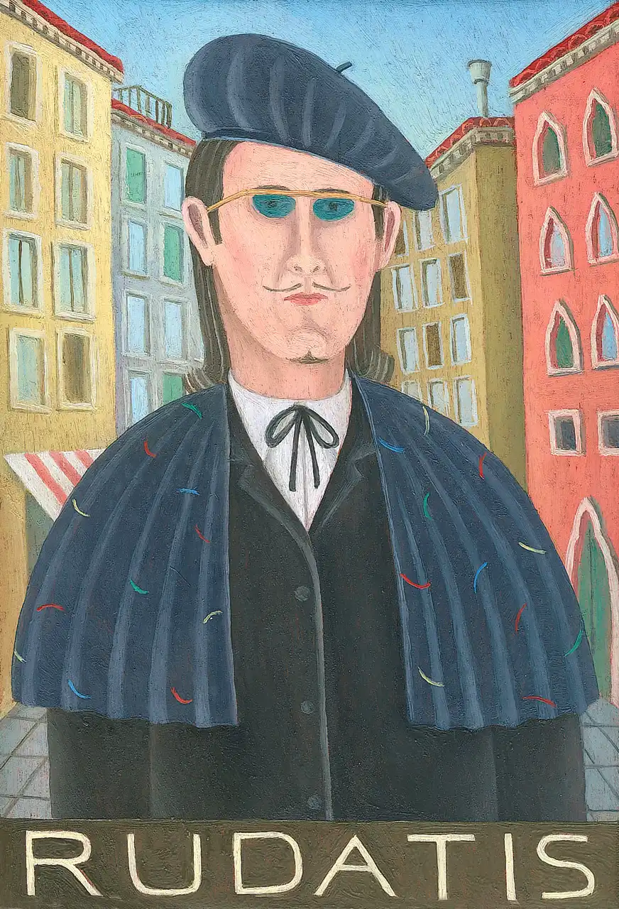 San. I –  Rudatis, Olio su tavoletta di legno, 12 × 17,5 cm, Franco Biagioni