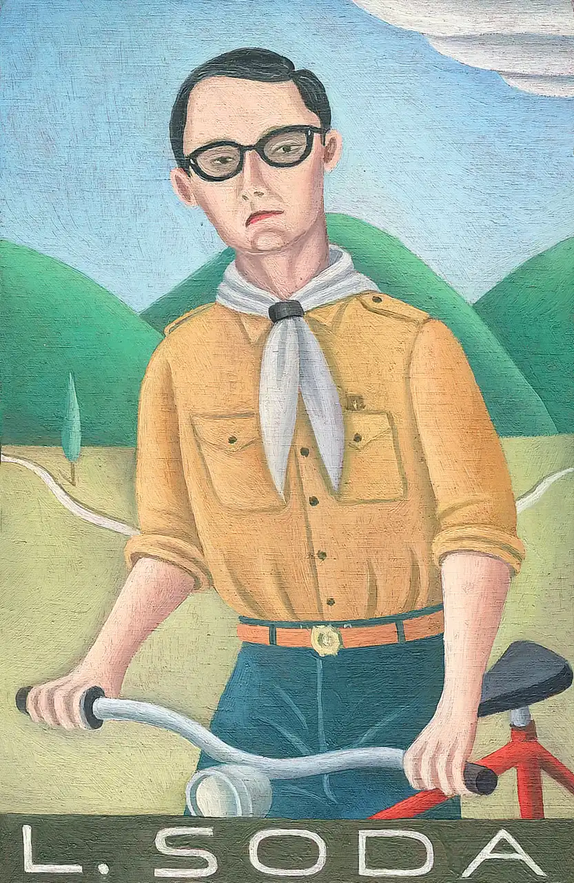 San. III – Lorenzo Soda, Olio su tavoletta di legno, 10,5 × 15,5 cm, Franco Biagioni
