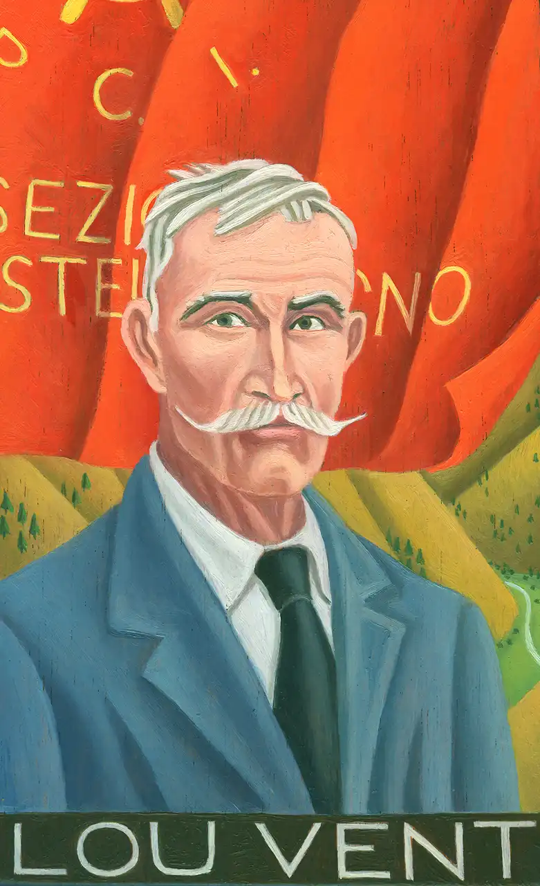 San. LXII – Antonio Lou Vent Martini, Olio su tavoletta di legno, 11,5 × 18 cm, Franco Biagioni