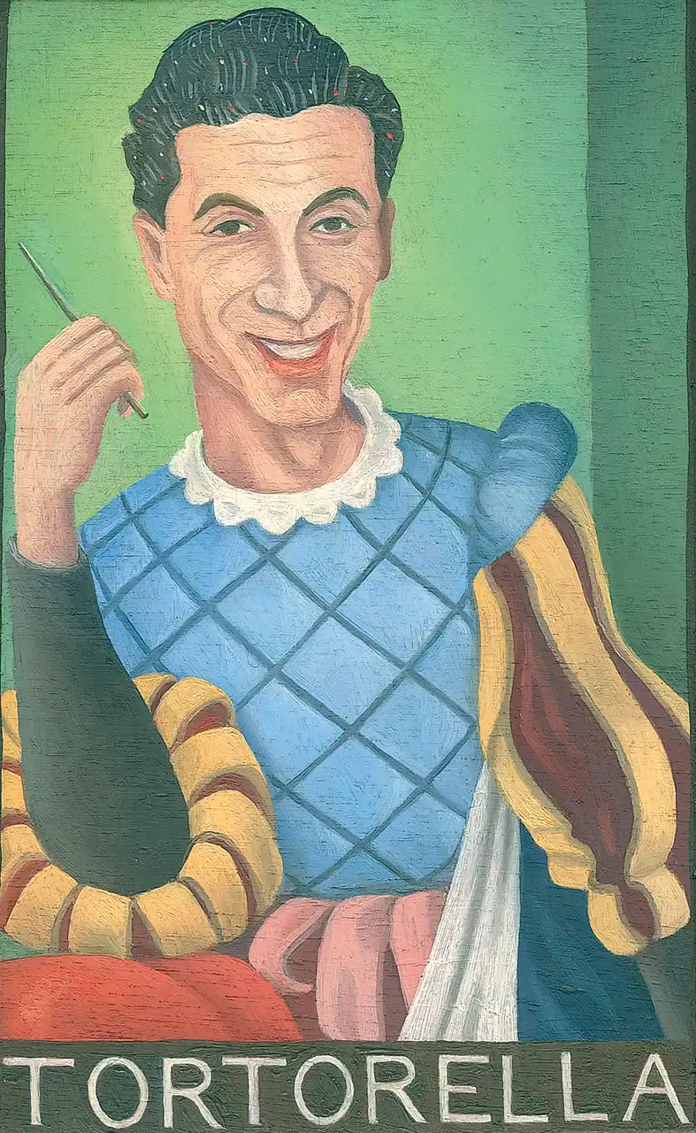San. XII – Felice “Cino” Tortorella, Olio su tavoletta di legno, 10,5 × 16,5 cm, Franco Biagioni