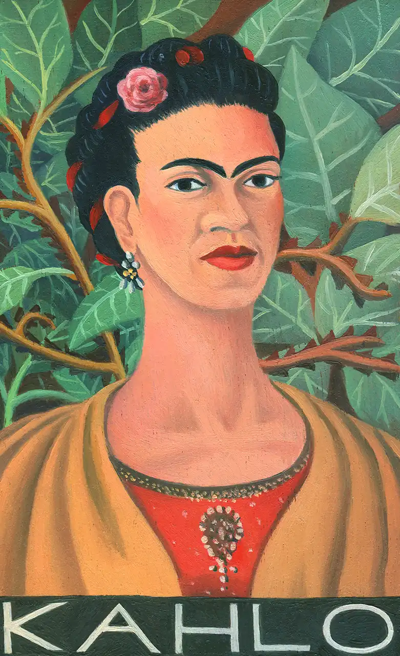 San. XXI – Frida Kahlo, Olio su tavoletta di legno, 10,5 × 16,5 cm, Franco Biagioni