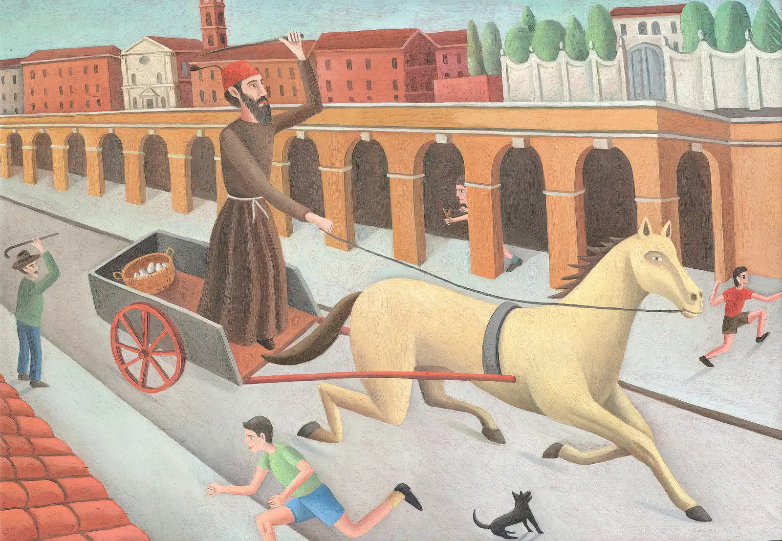 Tav. LVII – L’Eremita di Pocapaglia, Olio su tavoletta di legno, 32 × 22,5 cm, Franco Biagioni
