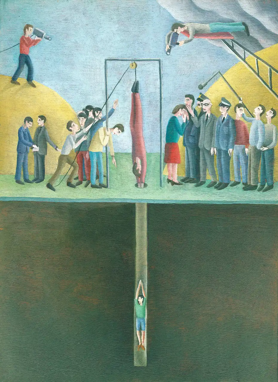 Tav. VI – A Vermicino, Olio su tavoletta di legno, 21,5 × 29 cm, Franco Biagioni